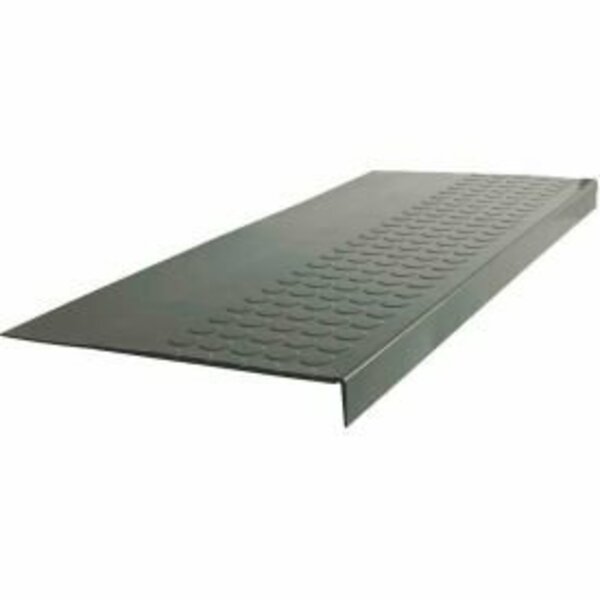 Roppe Rubber Raised Circular Stair Tread Square Nose 12.06in x 42in Charcoal 42983P123